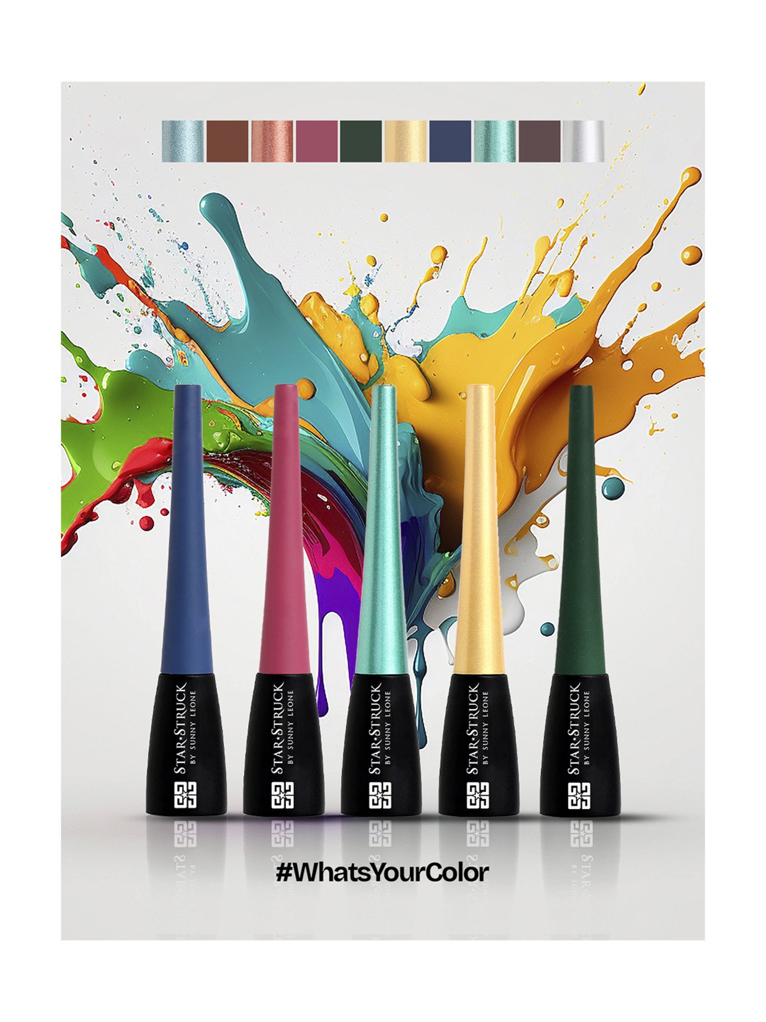 Star Struck by Sunny Leone Liquid Eye Definer Gold - 4.5 ml