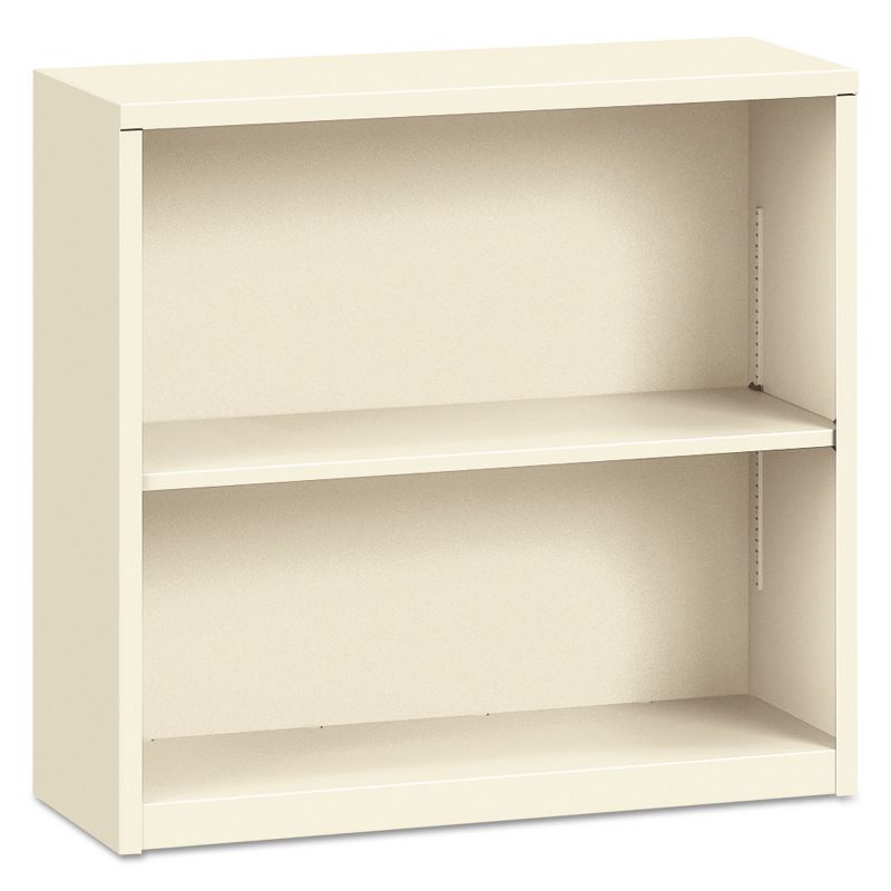 HON Metal Bookcase Two-Shelf 34-1/2w x 12-5/8d x 29h Putty S30ABCL
