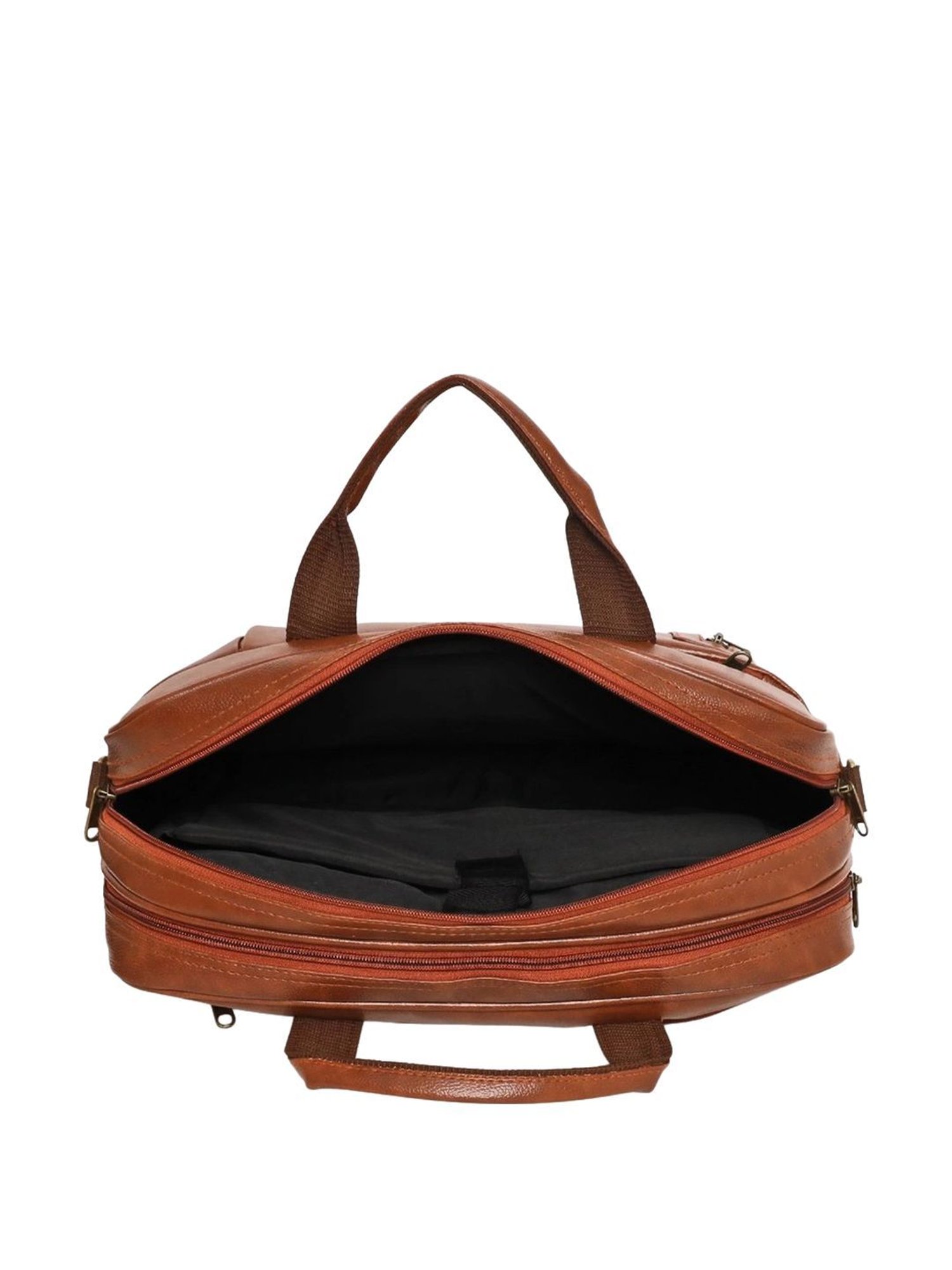 Priority Tan Synthetic Large Messenger Bag