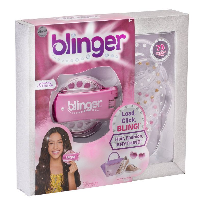 blinger Diamond Collection Bright Pink Jewelry Accessories