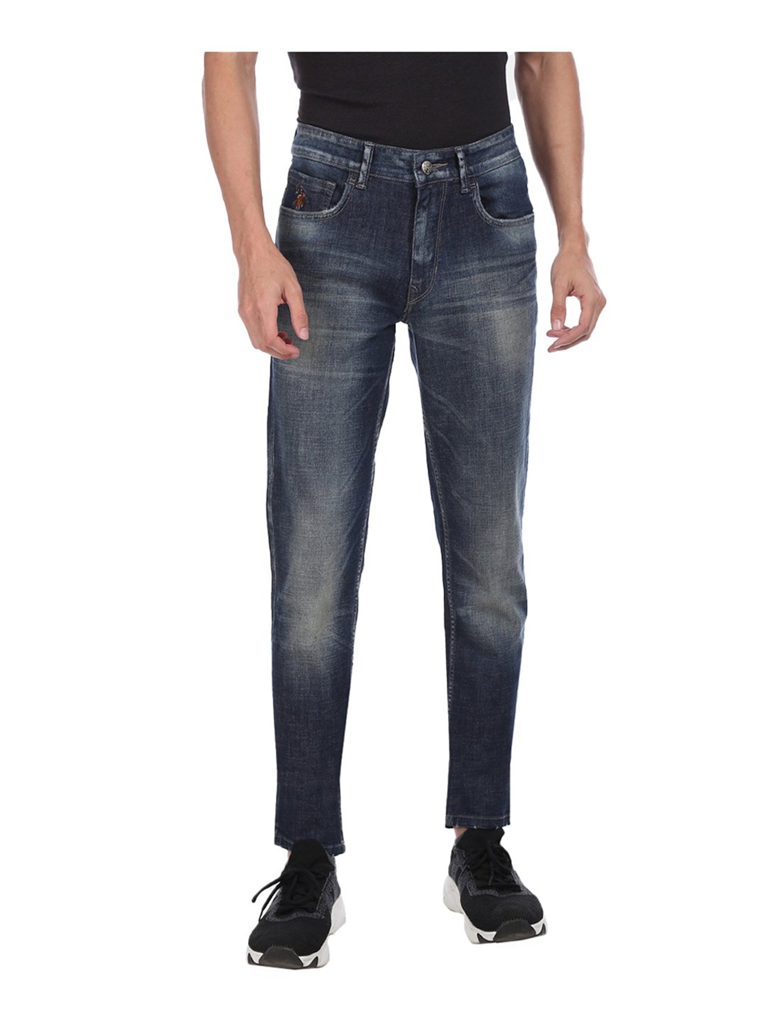 U.S. Polo Assn. Dark Blue Slim Fit Jeans - Flexi Collection
