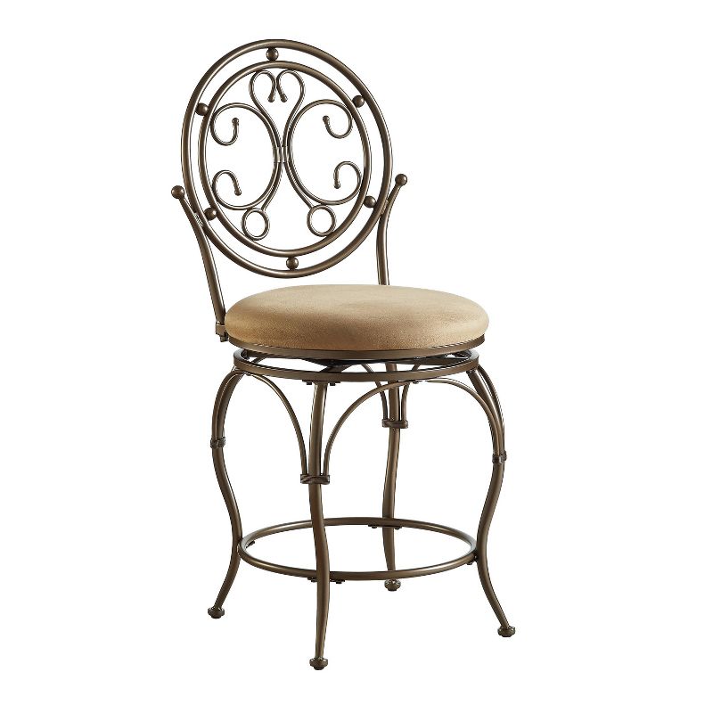Big and Tall Mila Counter Height Barstool Bronze - Powell Company