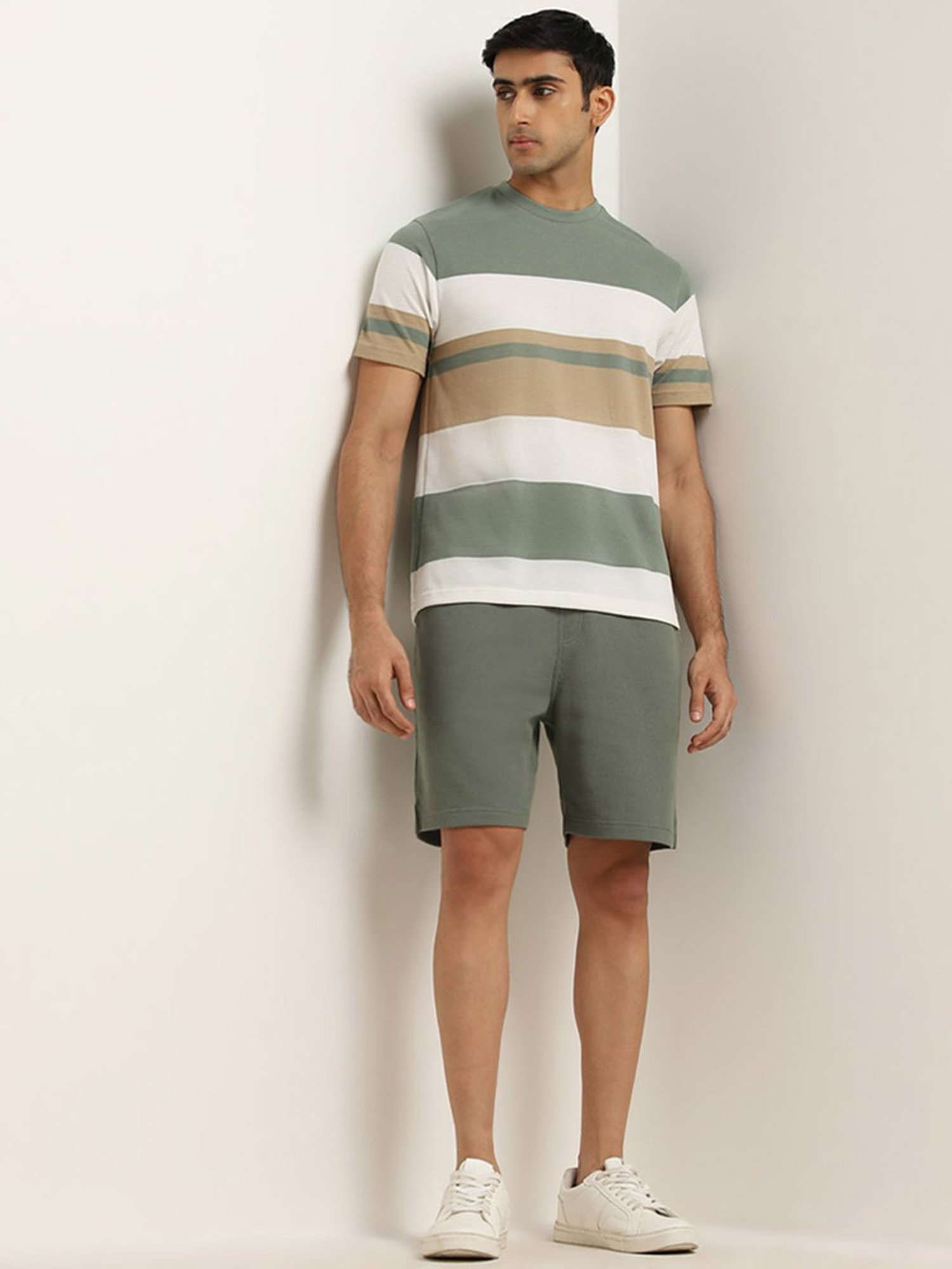 WES Lounge by Westside Sage Mid-Rise Relaxed Fit Shorts