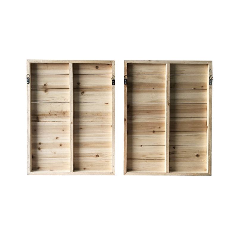 24" x 36" Motorcycle Diptych Print on Planked Wood Wall Sign Panel Blue - Gallery 57