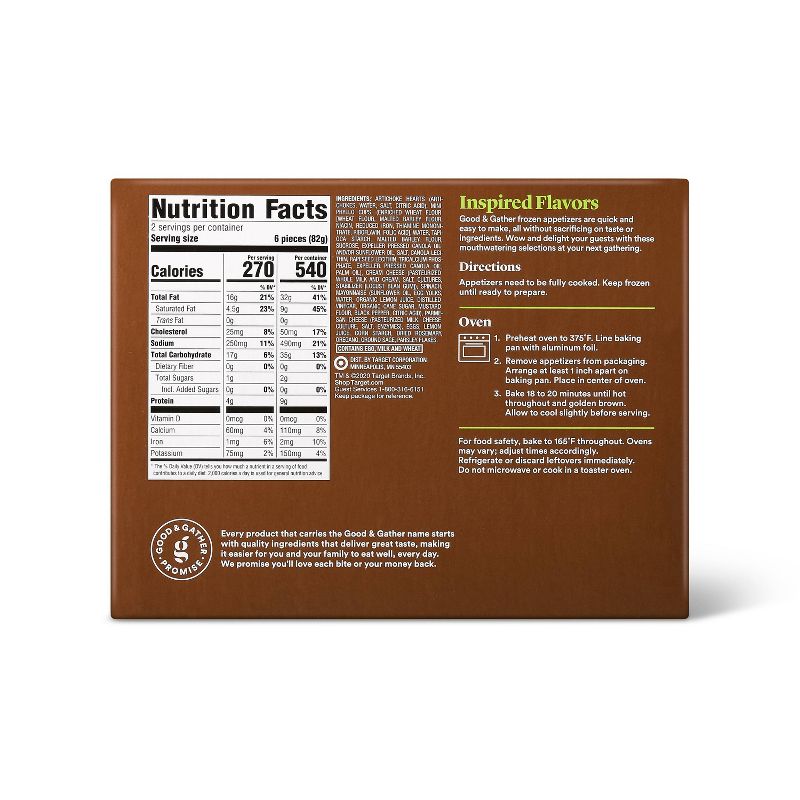 Frozen Artichoke & Parmesan Phyllo Cups - 5.8oz/12ct - Good & Gather™