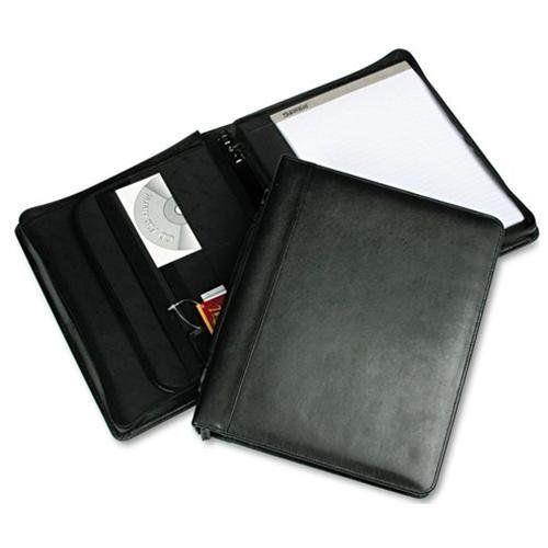 Samsill Regal Leather Zipper Binder - Letter - 8.50" X 11" - 3 X (sam15540)