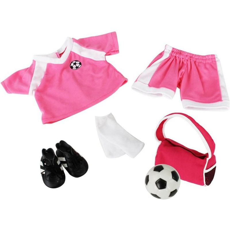Dress Along Dolly Soccer Uniform Outfit for American Girl Doll