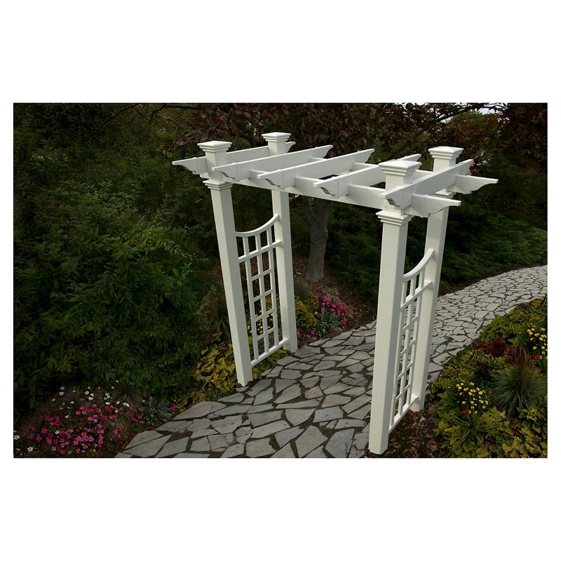 Fairfield Deluxe 47" Vinyl Arbor - White - Vita