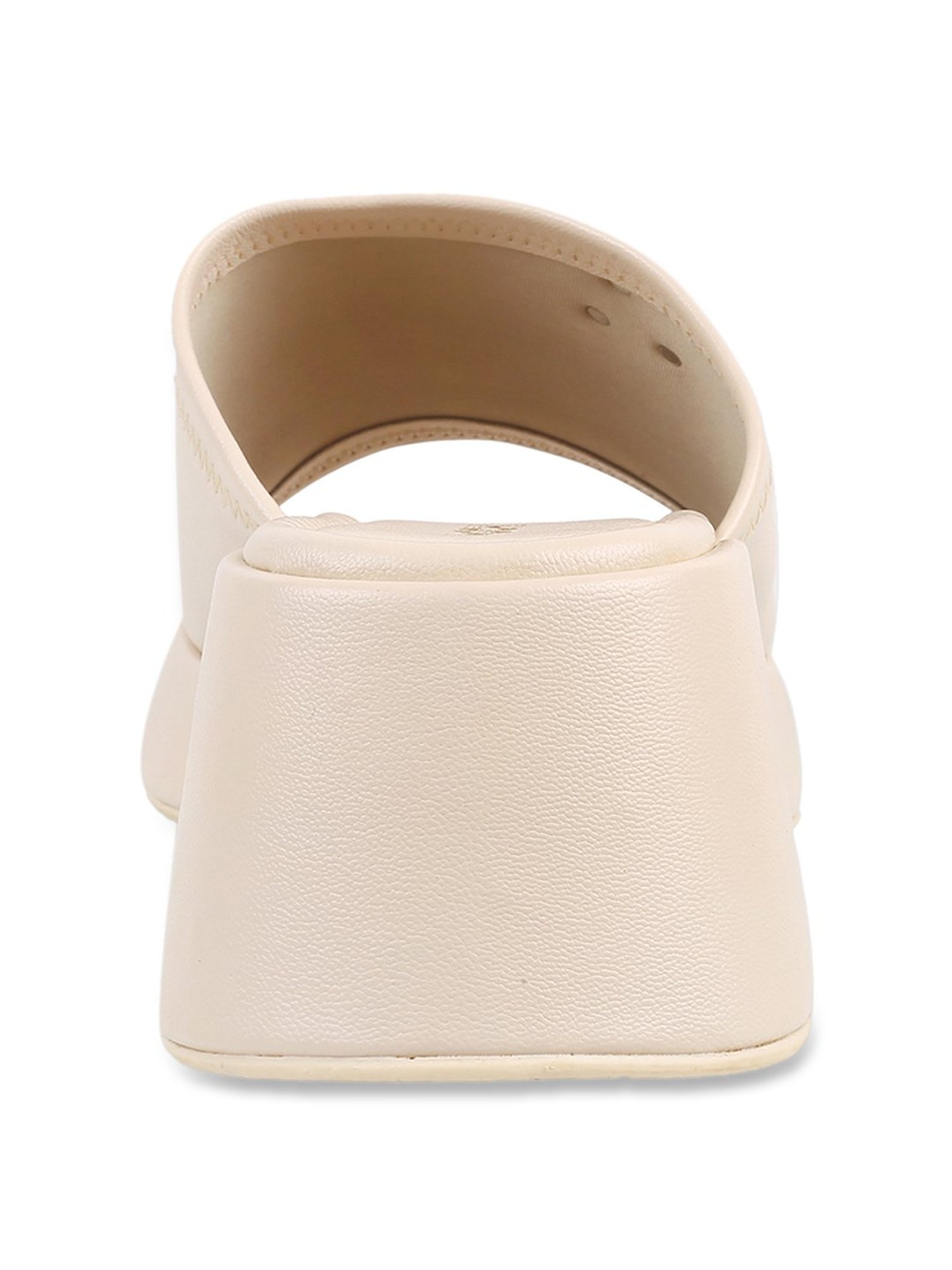 Mochi Women's Beige Casual Sandals