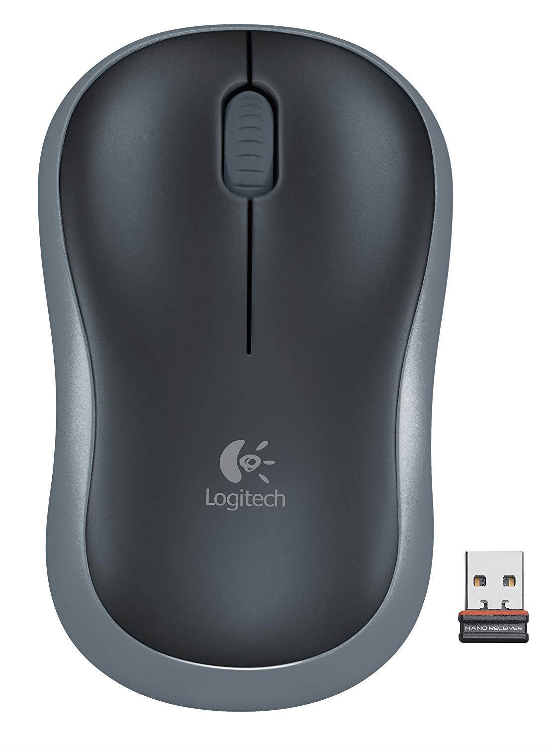 M185 Wireless Mouse, Black, Sold as 2 Each