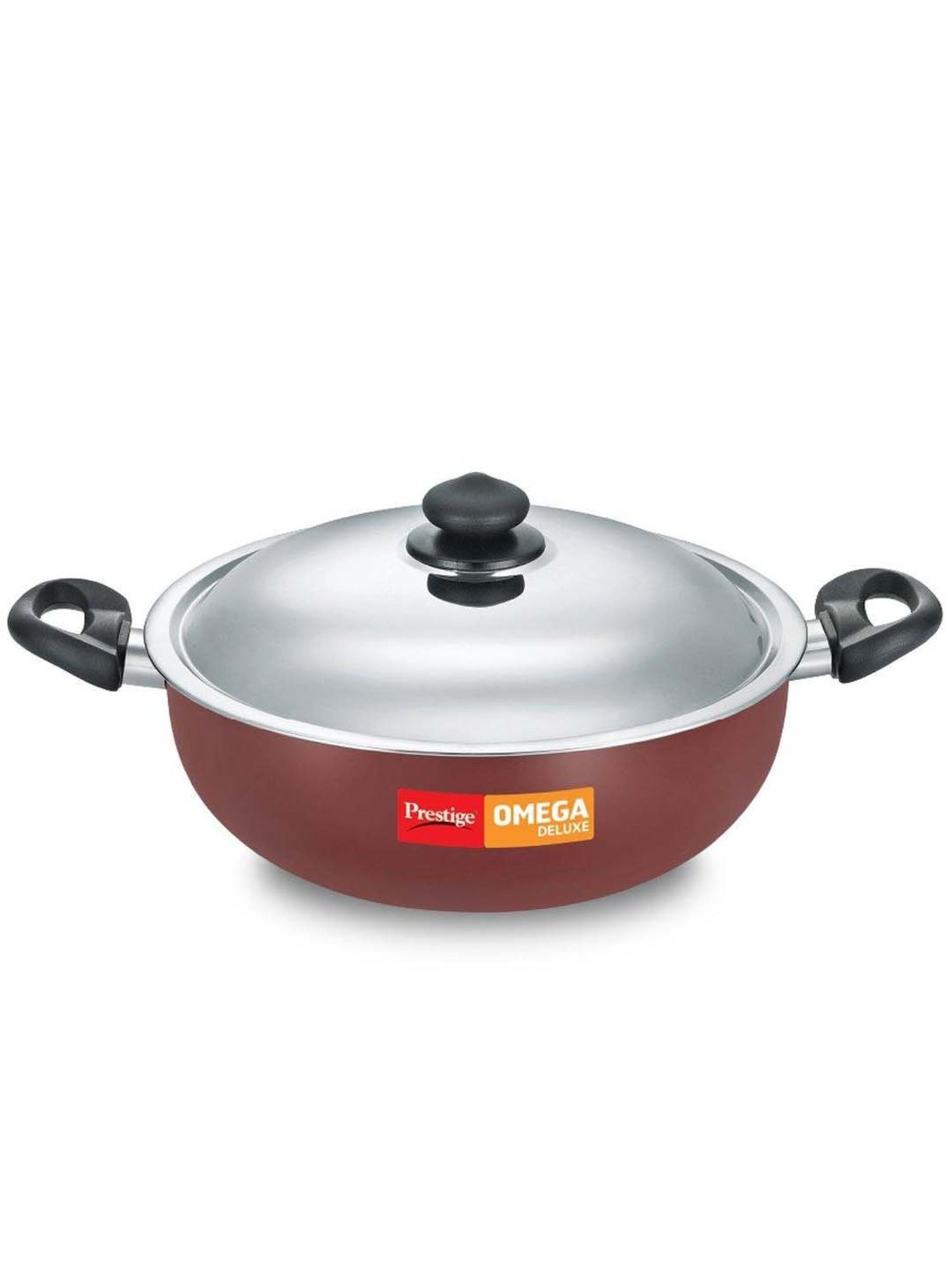 PRESTIGE OMEGA DELUXE KADAI 300MM WITH STAINLESS STEEL LID