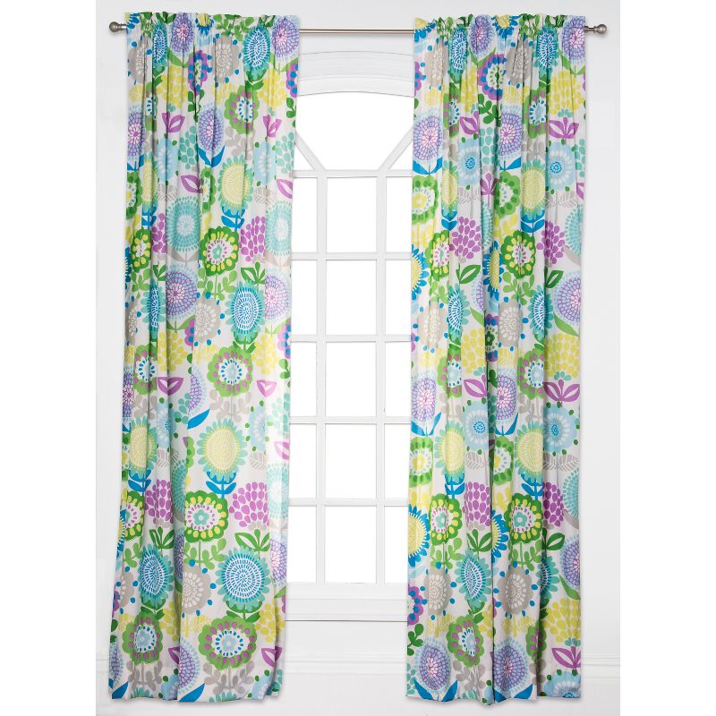 Red Solid 84" Rod Pocket Single Curtain Panel - Leaning Linens