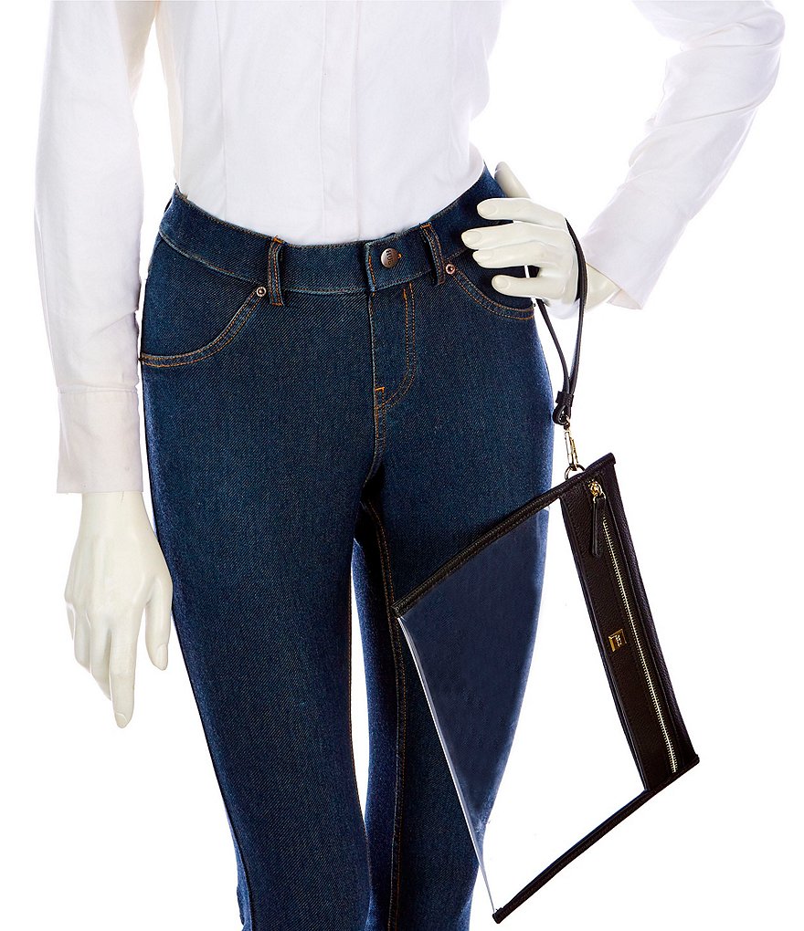 HOBO Link Leather Zip Wristlet