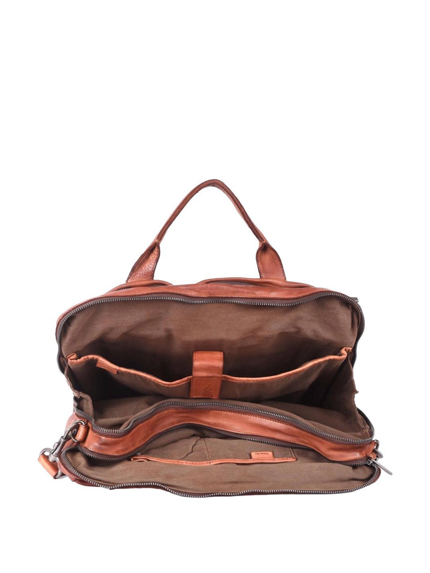 KOMPANERO Aaron Tan Solid Laptop Messenger Bag