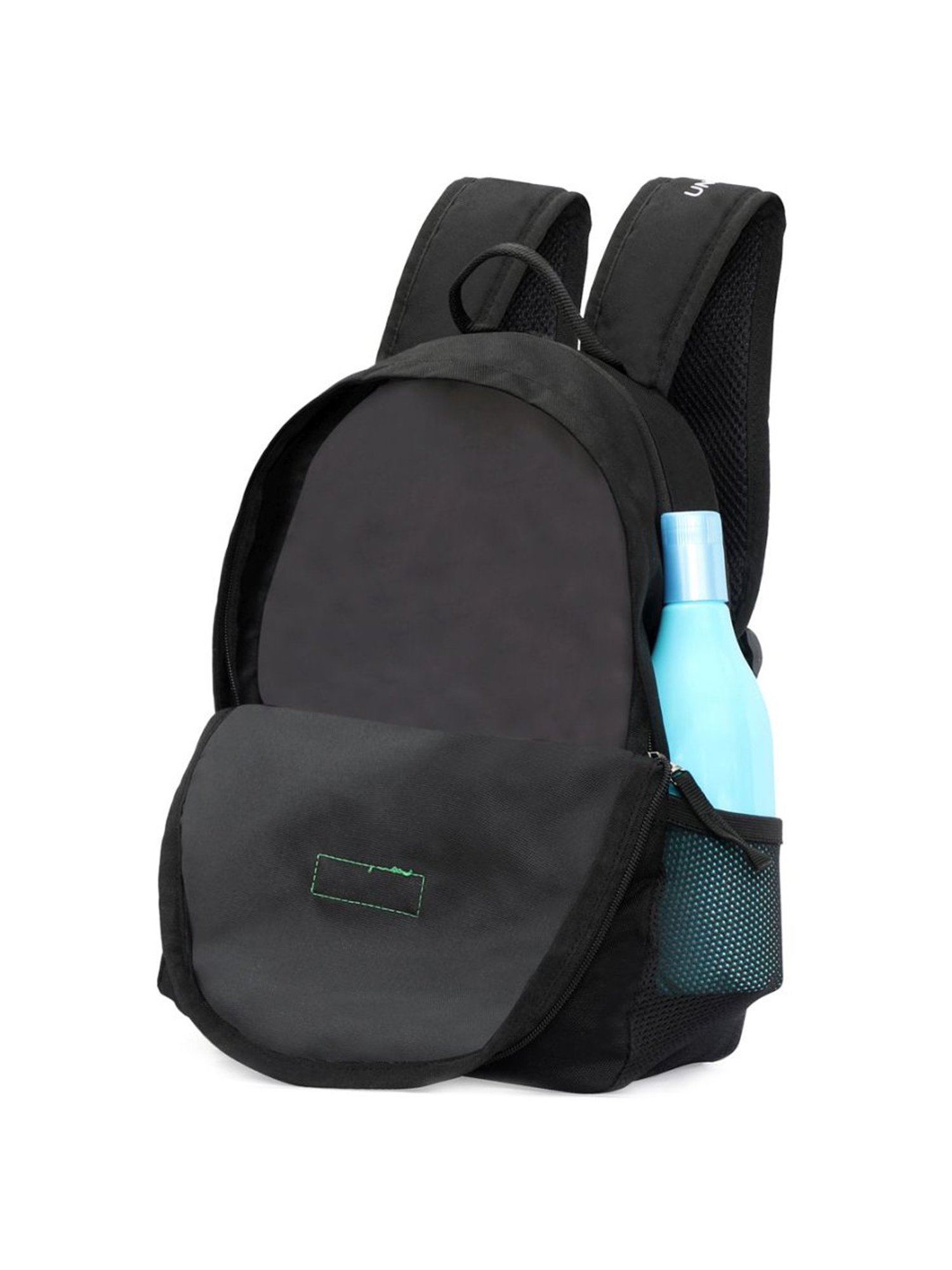 United Colors of Benetton Citron 12 Ltrs Black Medium Backpack