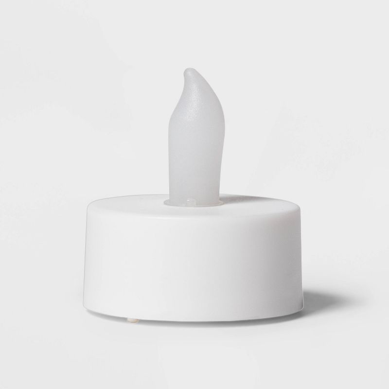 50ct Twist-Flame LED Tealight Candles (White) - Room Essentials™