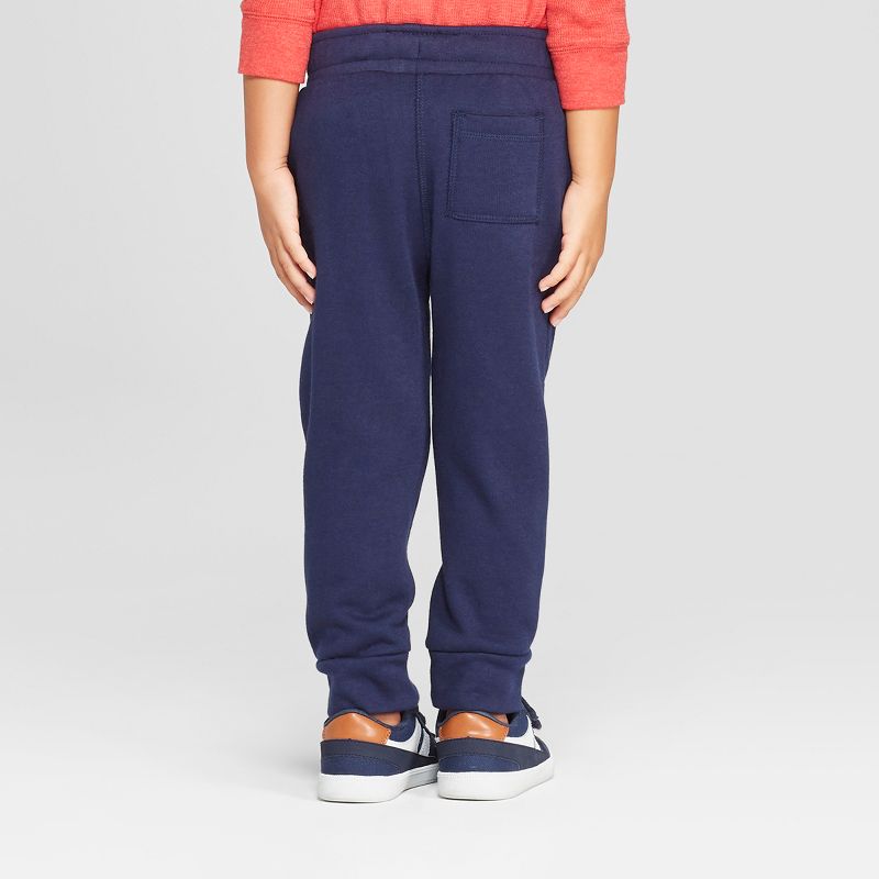 Toddler Boys' Cozy Back Pull-On Jogger Pants - Cat & Jack™ Navy 12M