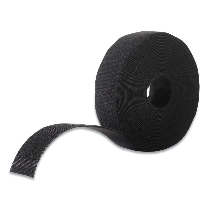 VELCRO Brand ONE-WRAP Cut-To-Fit Standard-Ties, 0.75" x 49 ft, Black 30640