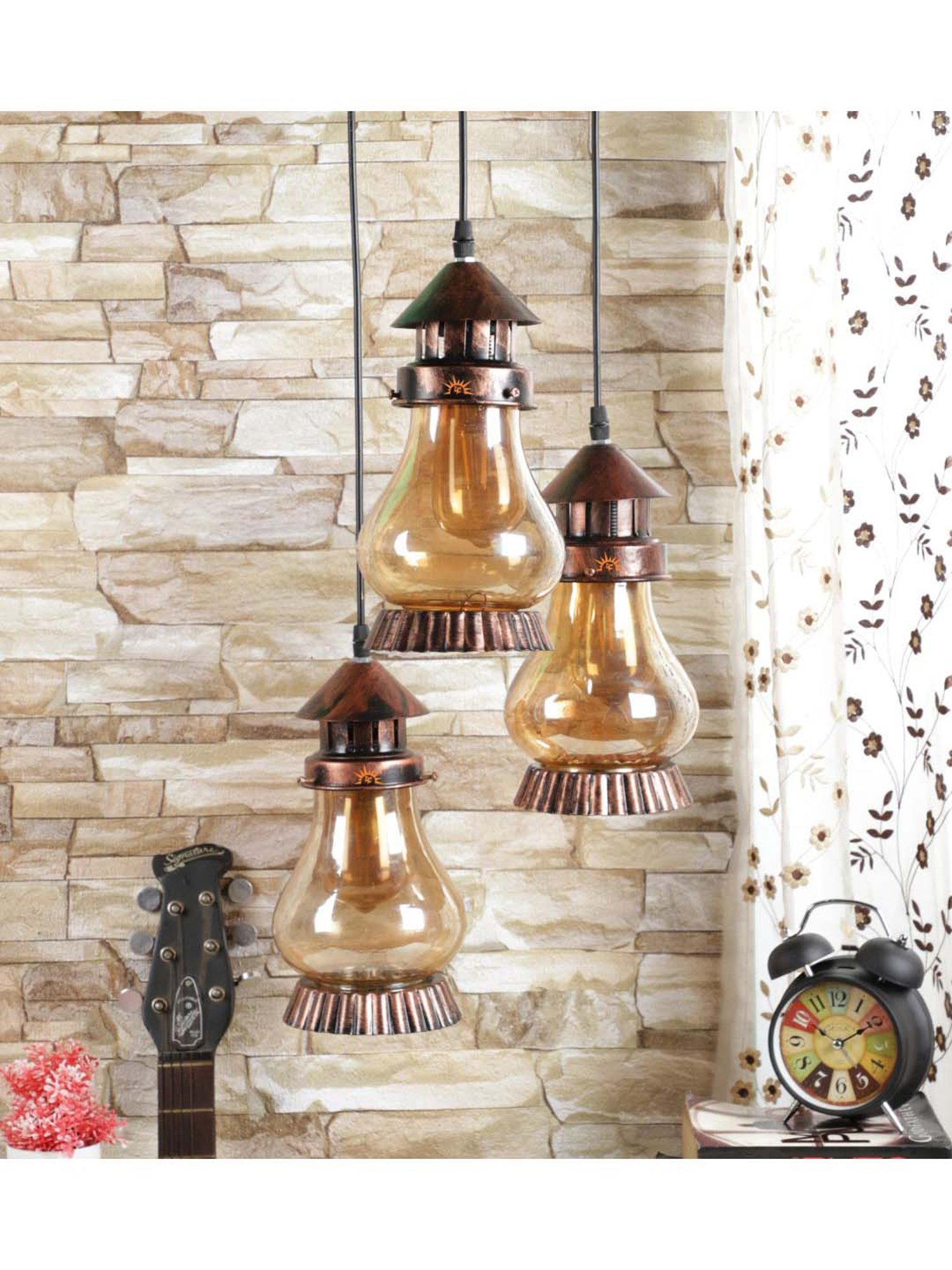 DecorativeRay Transparent Hanging Light - Set of 1