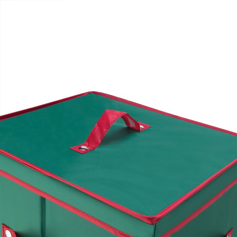 40" Tall Wrapping Paper Storage Box with Lid Green - Elf Stor