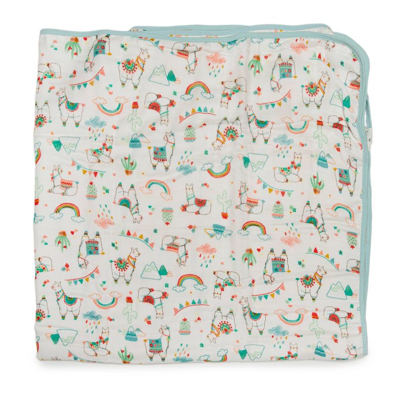 Loulou Lollipop Muslin Quilt - Llama