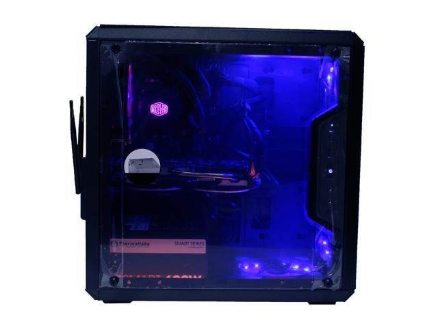 Custom PRC Ryzen Gaming PC AMD Ryzen 3 1300X 3.5GHz Quad-Core 16GB Crucial Ballistix DDR4 AMD Radeon RX 570 8GB GDDR5 HDMI VR Ready 500GB m.2 SSD 1TB HD 1200 Mbps 802.11ac WiFi LG DVDRW Windows 10 Pro