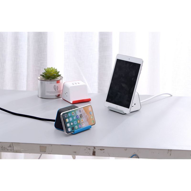 MyDesktop 29W Wireless Charging Stand with 3 USB Ports and 2 Power Outlets