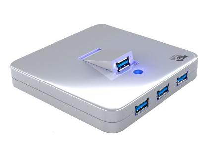 Sedna SE-USB3-HUB-34A-BK 4-Port USB 3.0 Hub Including 1 Foldable Port