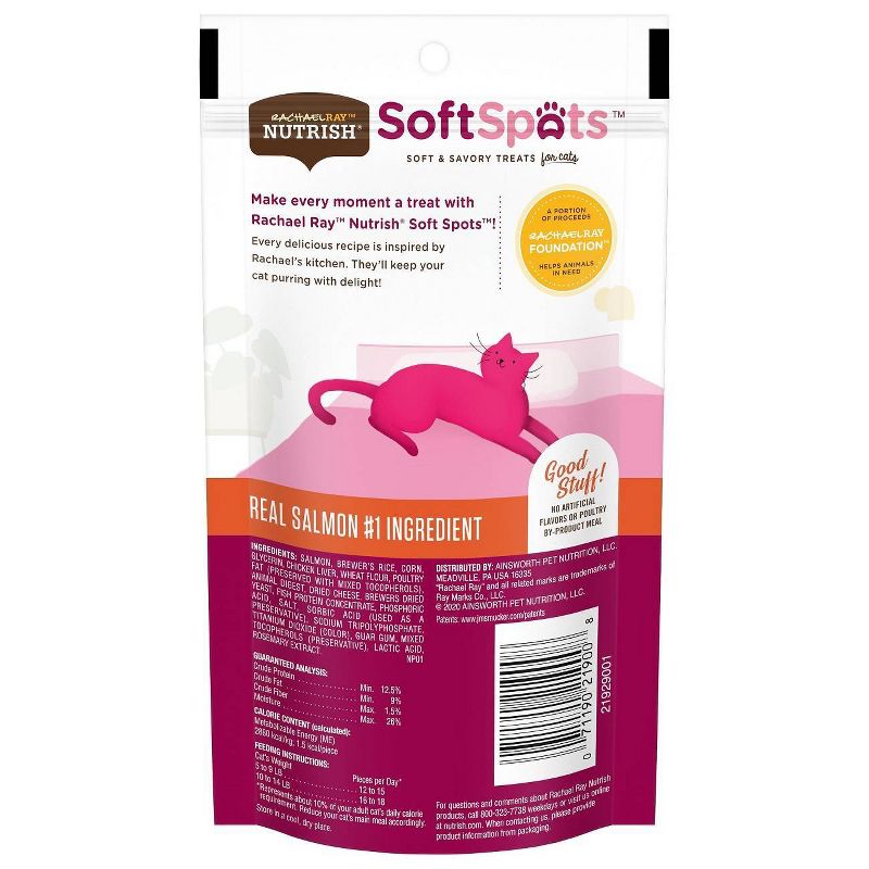 Rachael Ray Nutrish Soft Spots Salmon Cat Treat - 2.2oz