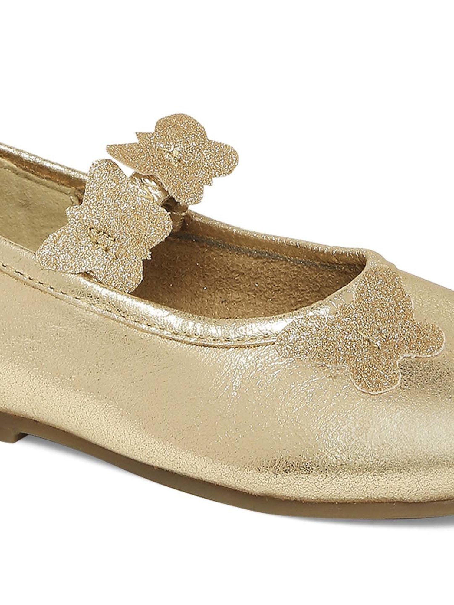 Aria Nica Kids Glint Gold Mary Jane Shoes
