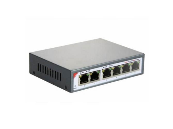 ONV-POE31064P 4 Ports +2x Uplink ports Auto MDIX RJ45 IEEE 802.3af/at PoE Switch