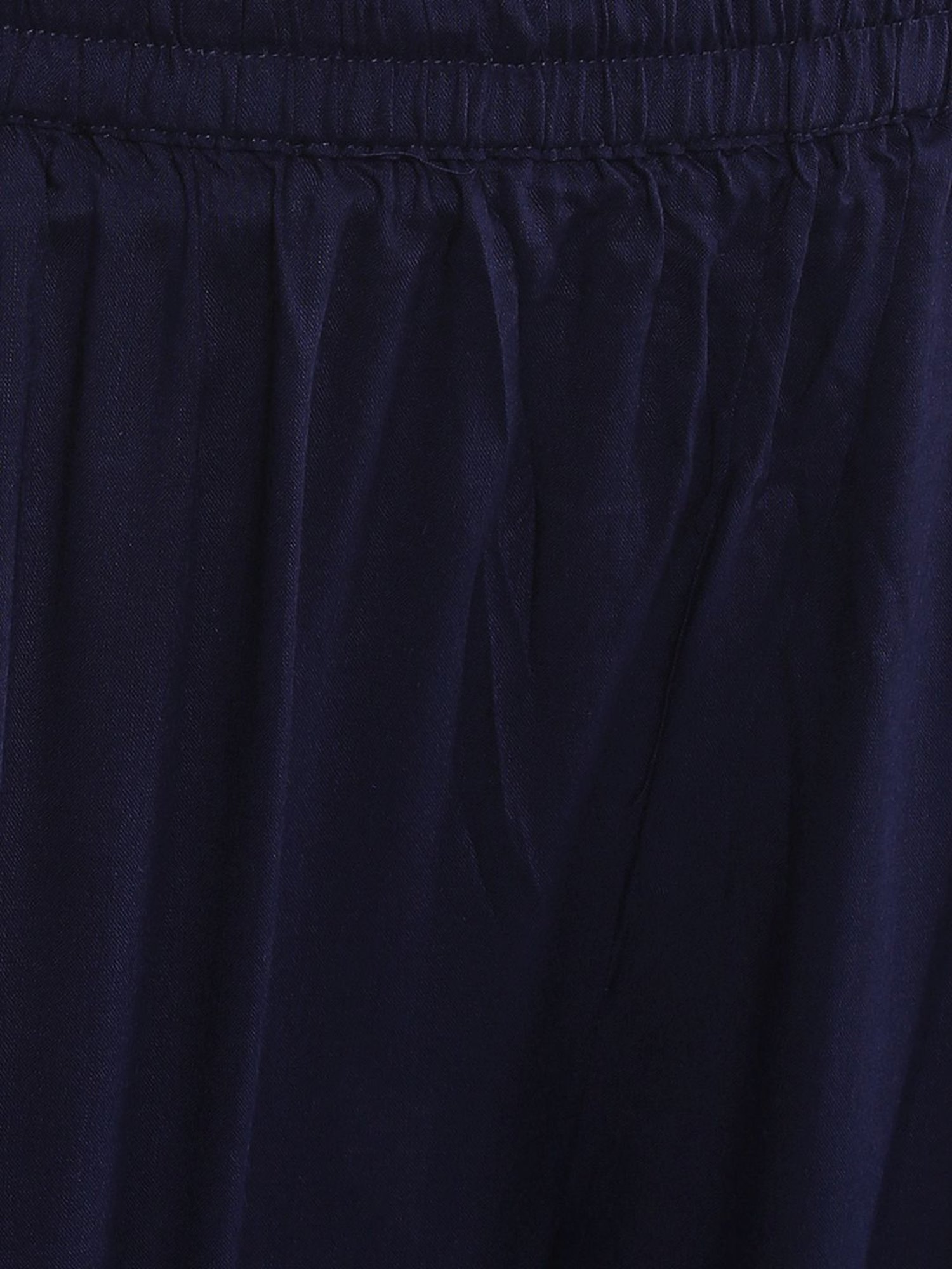 Sringam Navy Regular Fit Palazzos