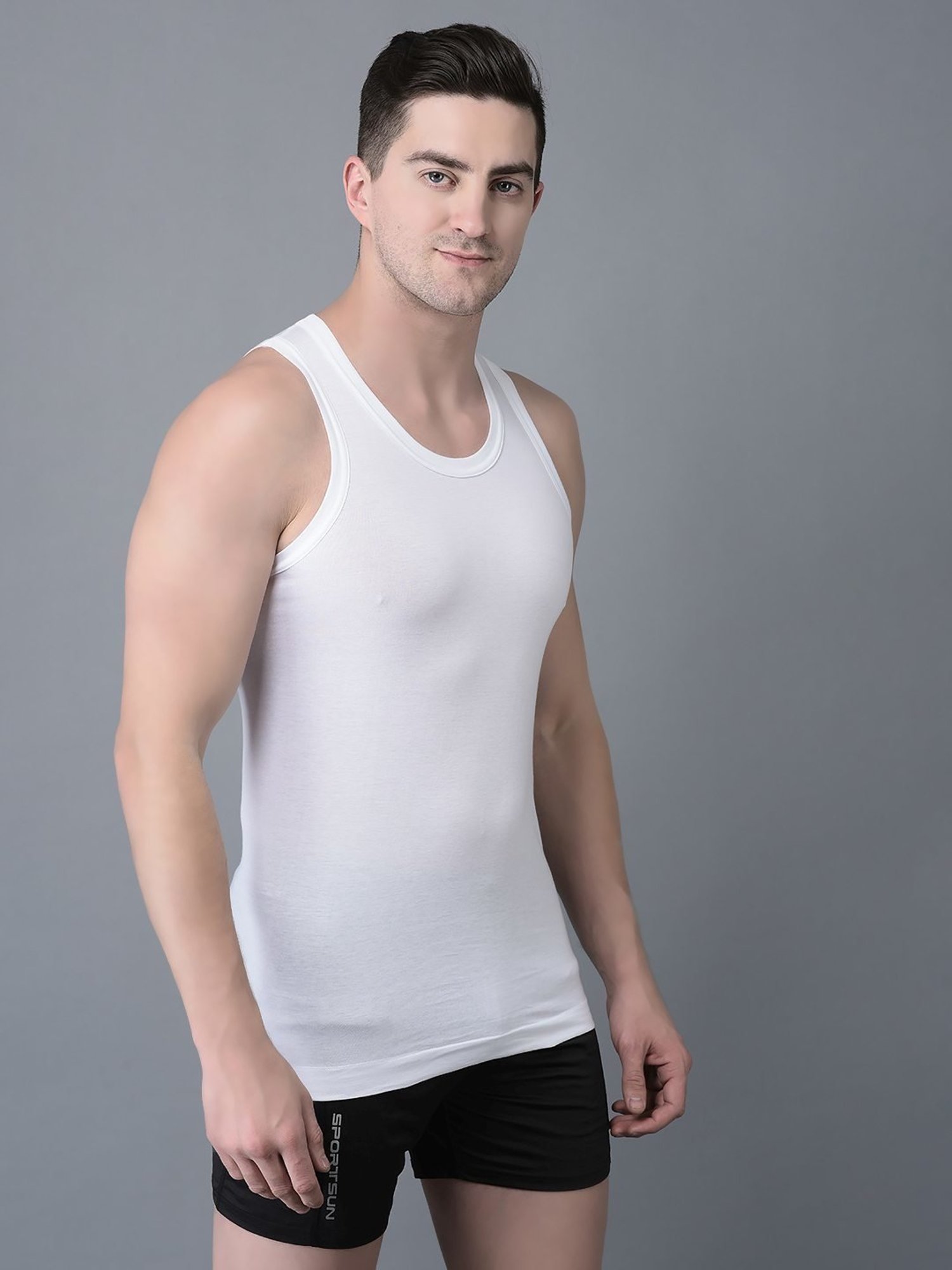 Bodycare Anthra Melange Regular Fit Thermal Top