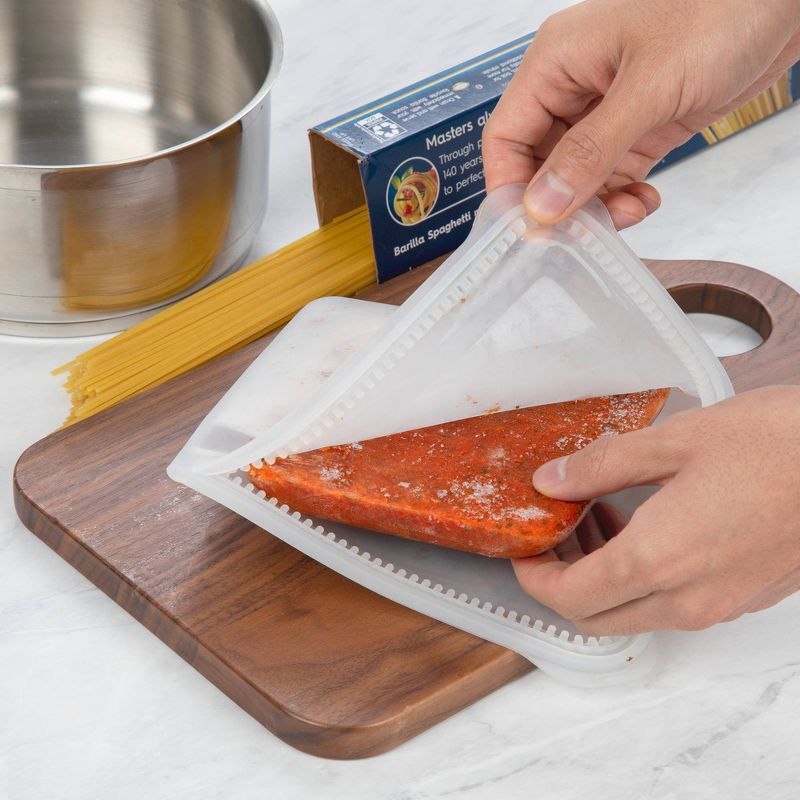 Prepworks ProKeeper Silicone 2 Sided Zipper Sandwich Bag - Clear - 24oz