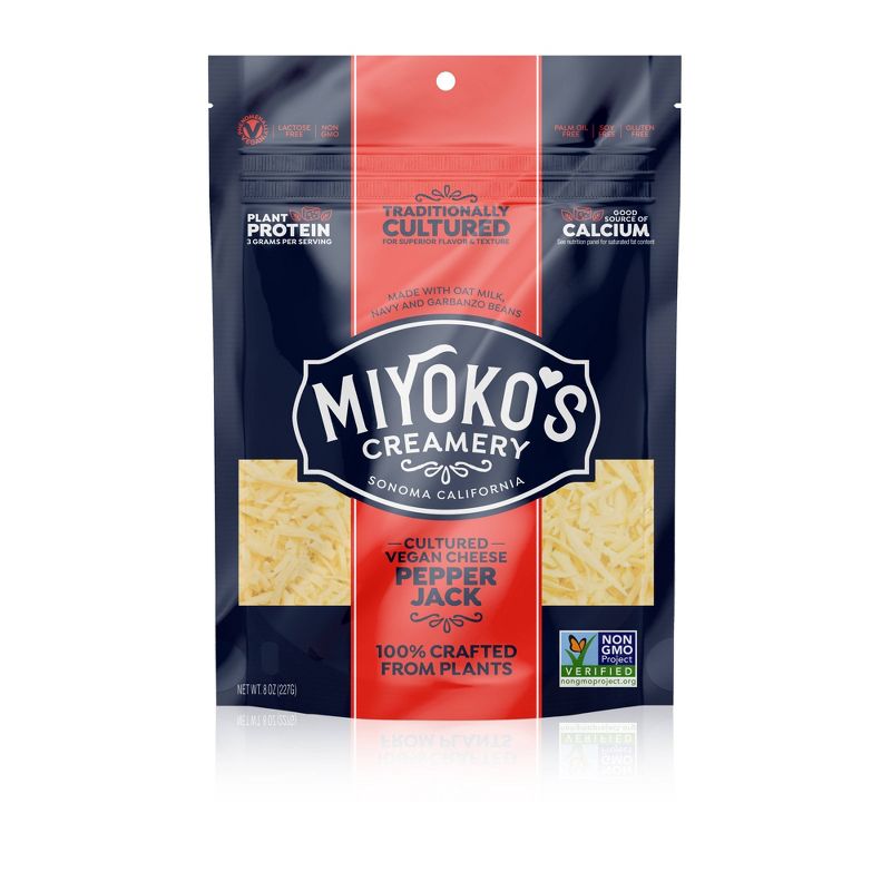 Miyoko's Cultured Vegan Pepper Jack Shreds - 8oz
