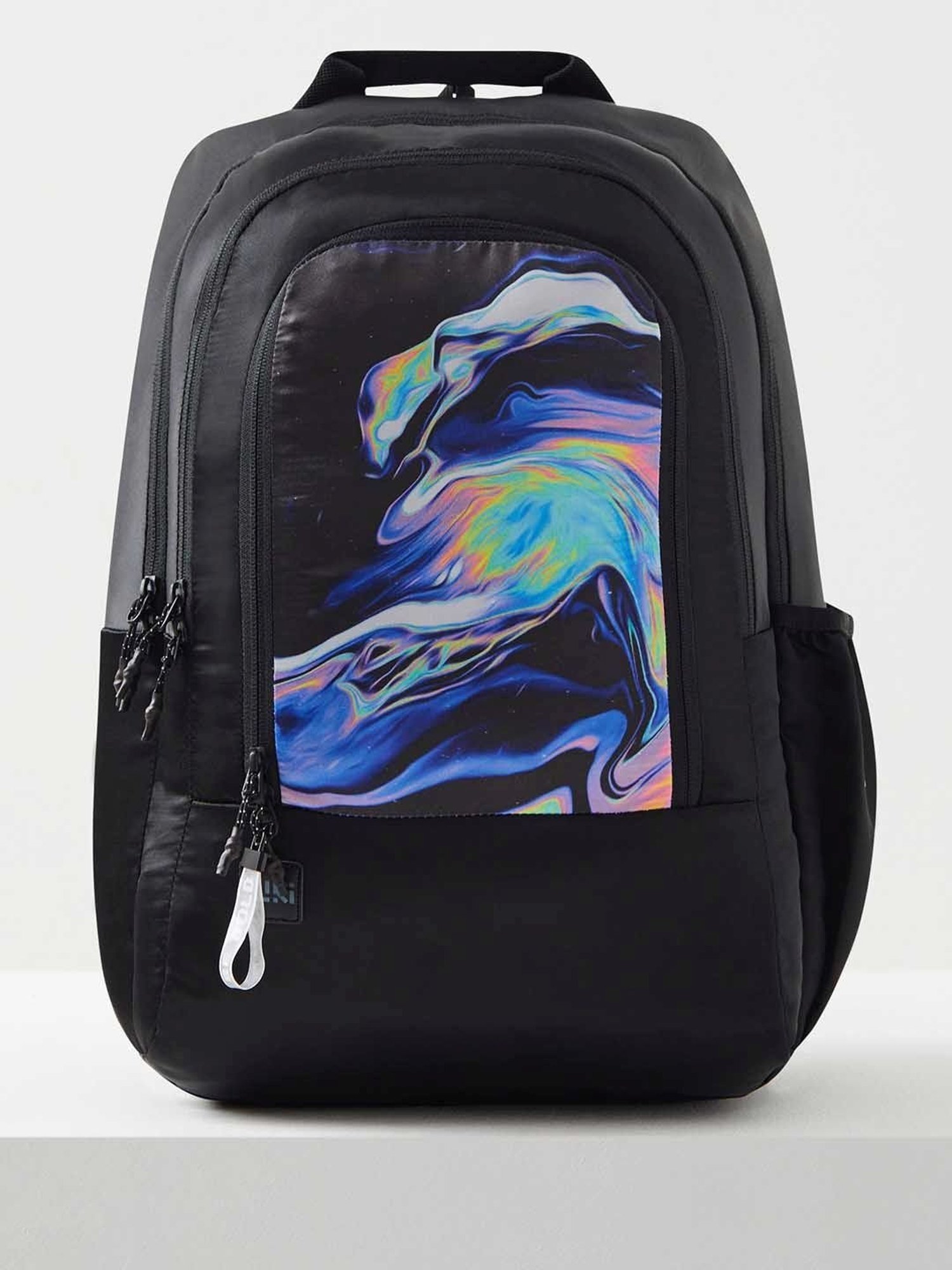 Wiki Back to School 2 Black Polyester Printed Backpack - 32 Ltrs