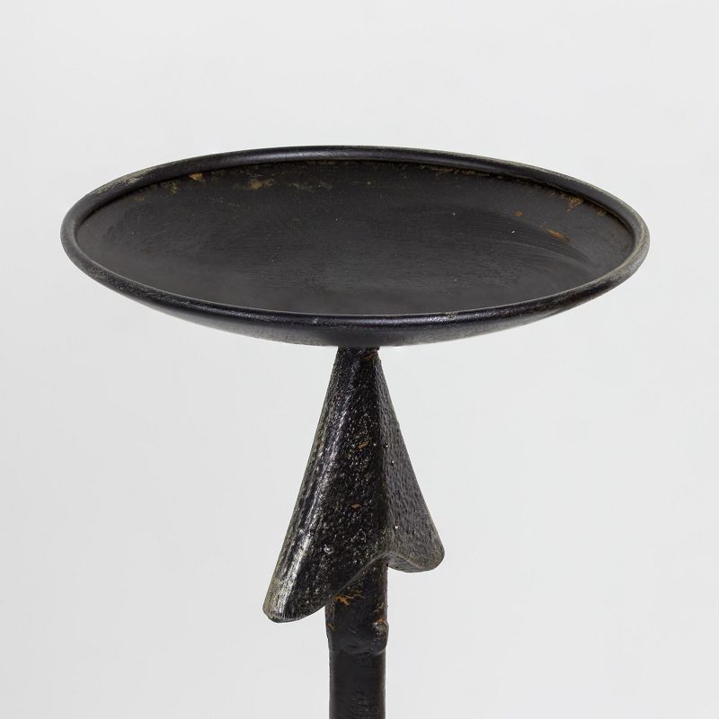 Metal Arrow Figurine Candleholder Bronze 12.99" - E2