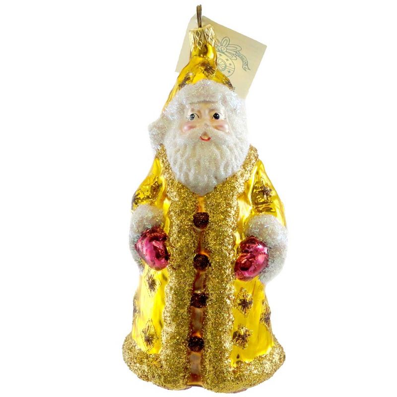 Larry Fraga Golden Sunshine Ornament Christmas Santa  -  Tree Ornaments