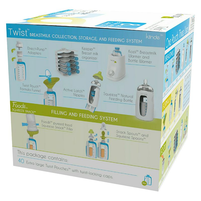 Kiinde Twist Pouch (8oz) - 40ct White