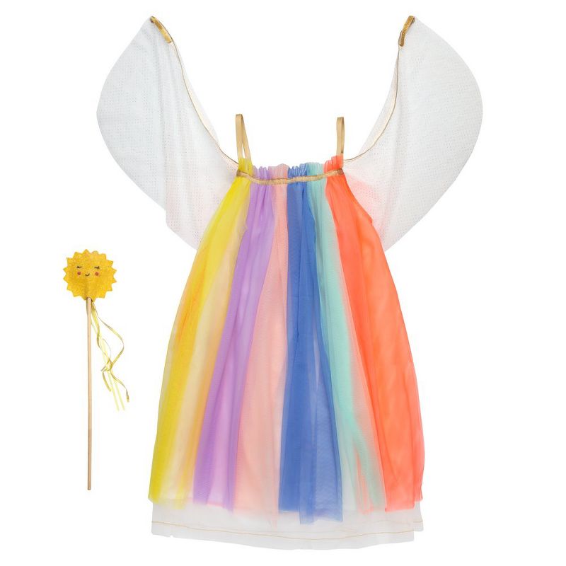 Meri Meri - Rainbow Girl Dress Up 5-6 Years - Costume full body apparel - 2pc