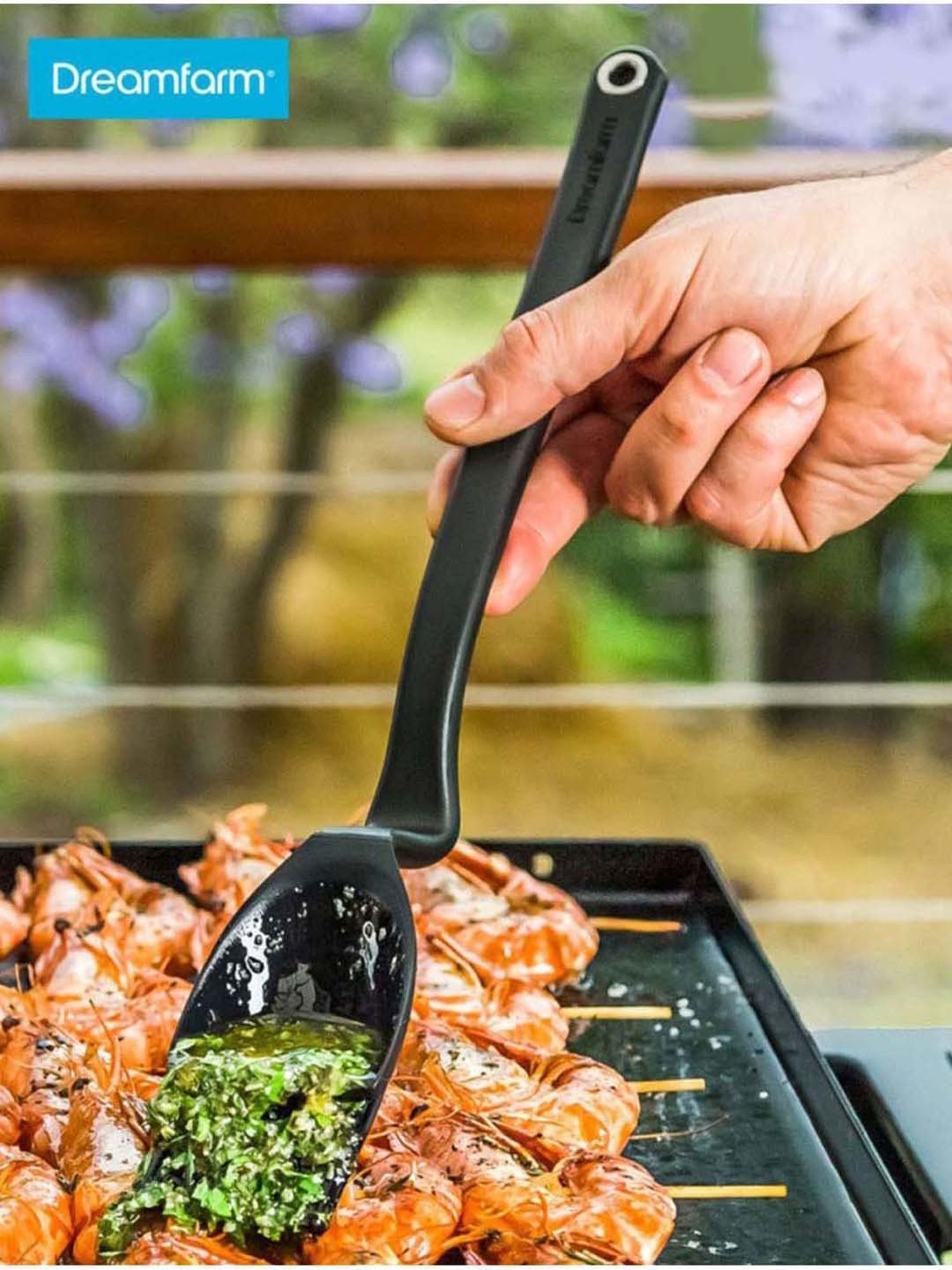 Dreamfarm Black Medium Sauce Scooping BBQ Basting Brush