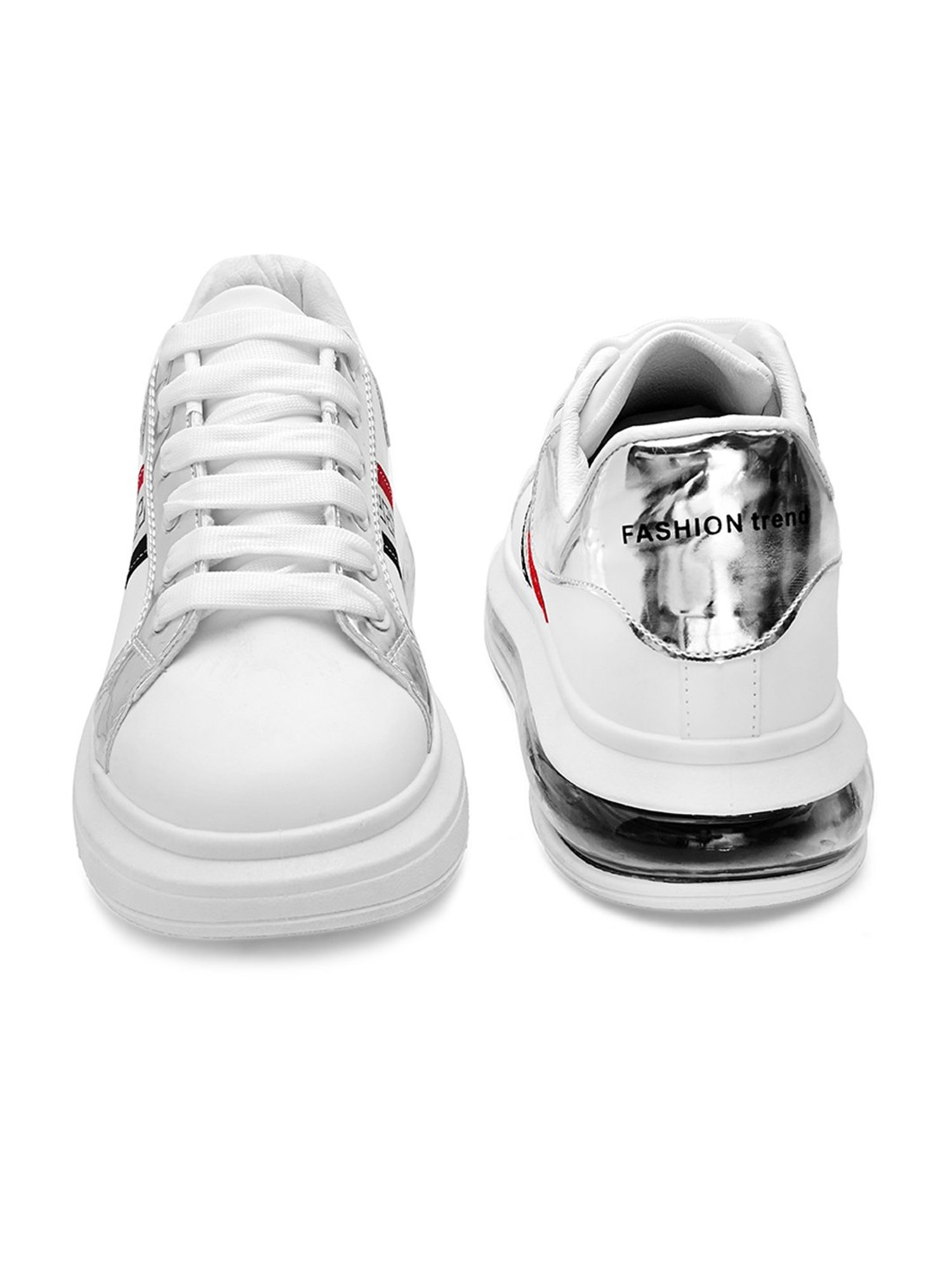 San Frissco Men's White Casual Sneakers