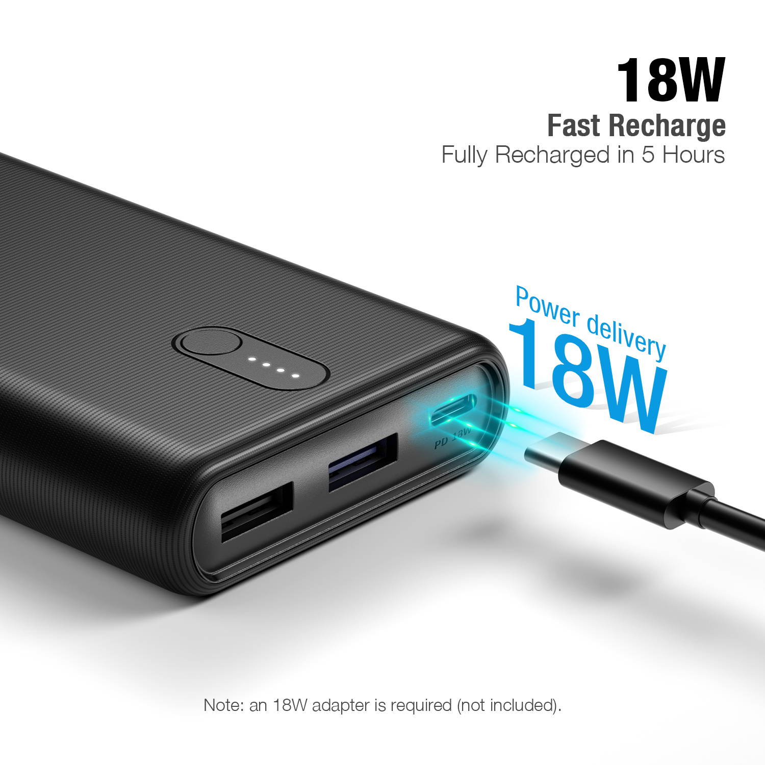 Poweradd Pilot X7 Large Capacity 20000mAh Portable Mobile Charger Powerbank With LEDFlashlight For CellPhone