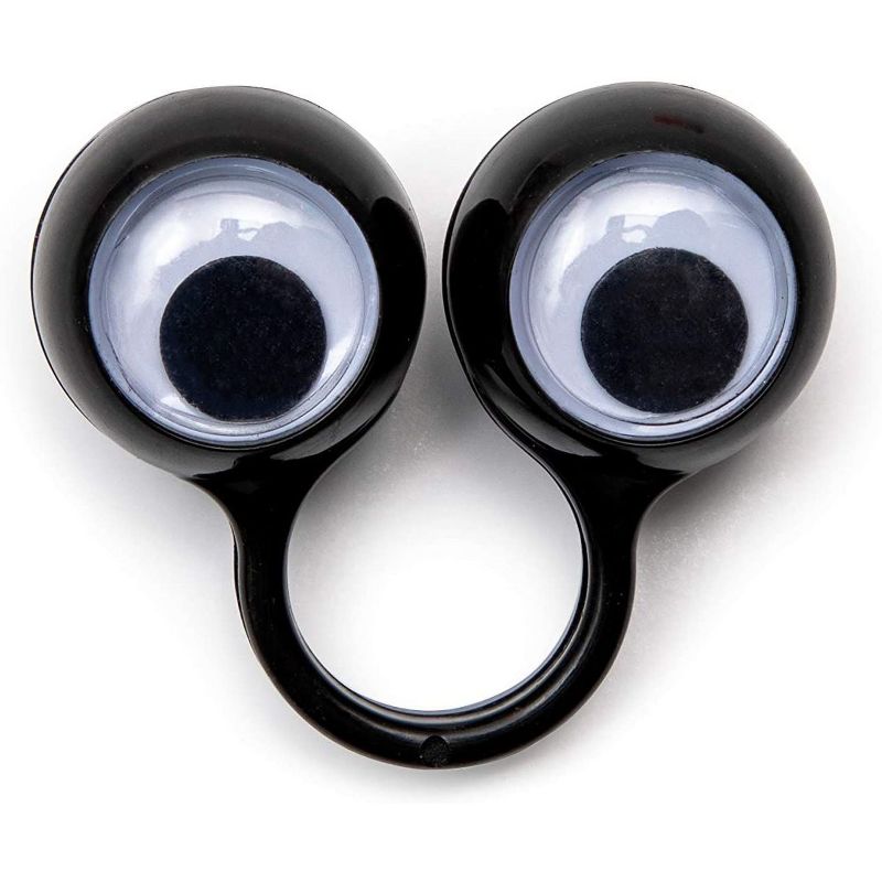 Spooky Central 60 Pack Eyeball Finger Puppets for Halloween Party Favors, 4 Colors