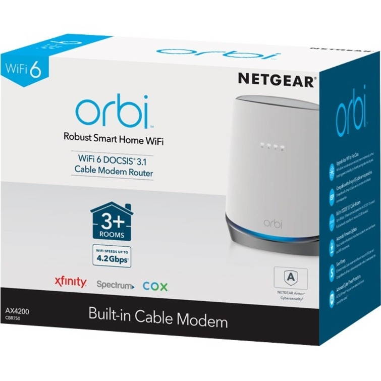 Orbi WIFI 6 Docsis 3.1 Mesh WIFI Cable Modem Router