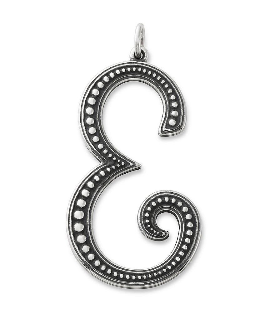 James Avery Beaded Initial Pendant Charm