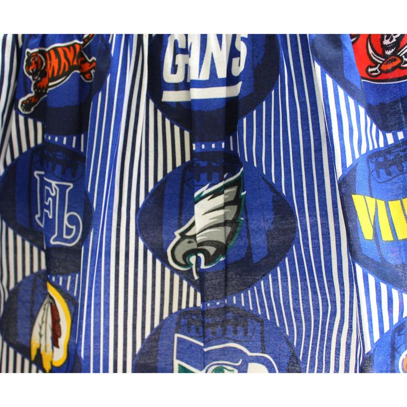 Football Fever Twin Bedskirt All Football Teams Logo Bedding Accessory - NFL.