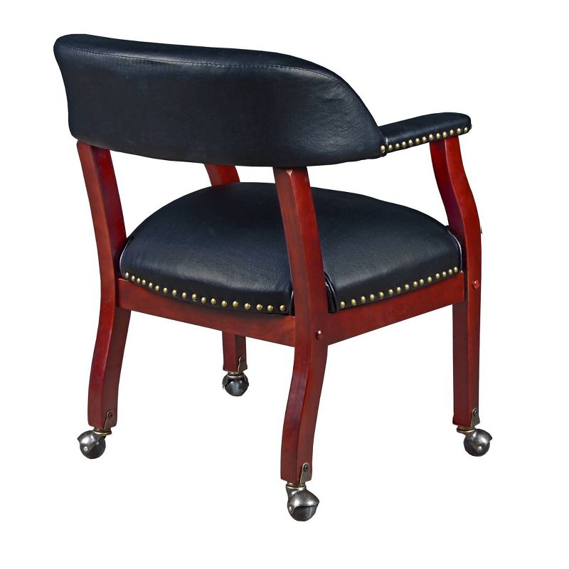 Columbia Captain Chair with Casters Black - Regency
