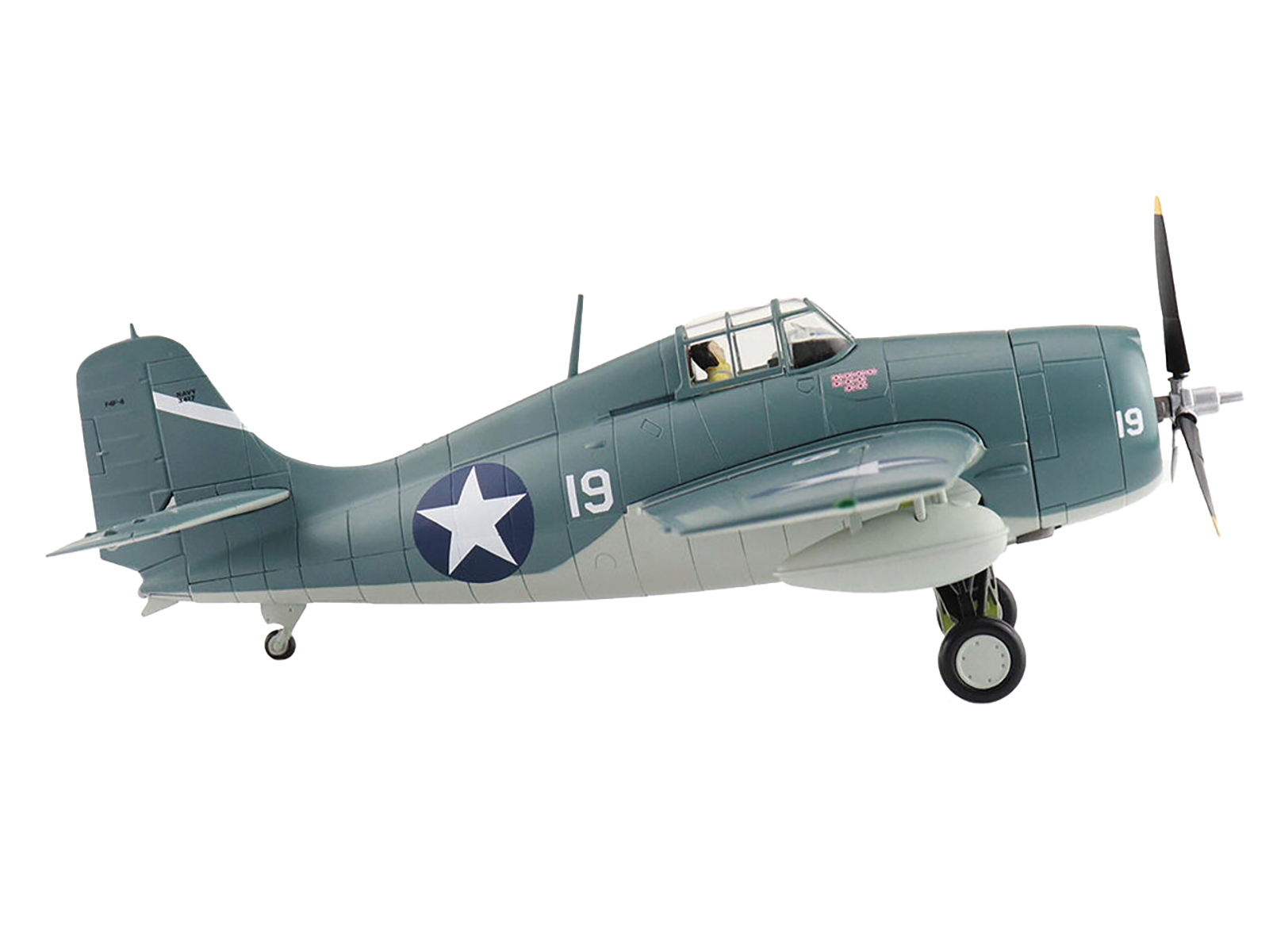 Grumman F6F-5 Hellcat Fighter Aircraft "Blue Angels #2" (1946) United States Navy "Air Power Series" 1/72 Diecast Model by Hobby Master