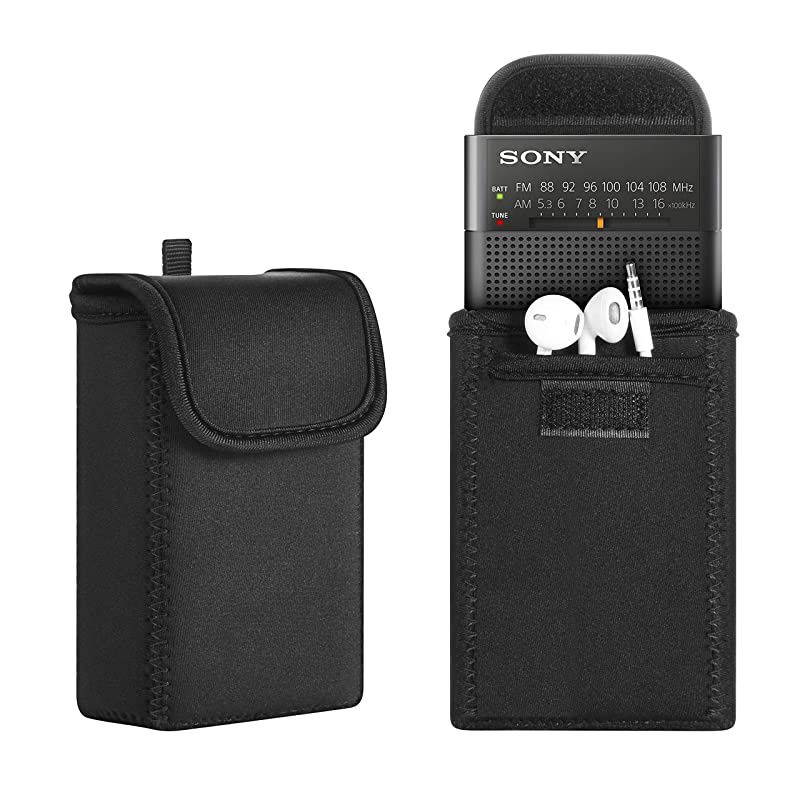 Travel Carrying Case for Reshow Cassette PlayerSony ICFP26 Sony ICFP36 Sony ICFS10MK2 AM FM Battery Operated Portable Pocket Radio Player Storage Case Bag
